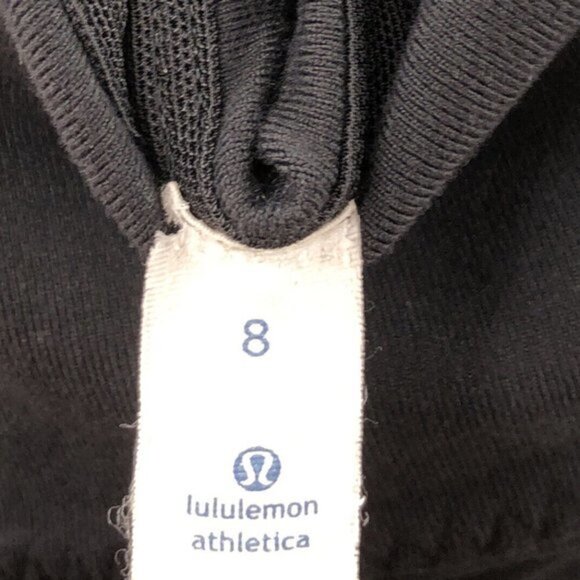 LULULEMON athletica womens black scoop neck racerback strap tank top size 8 - Picture 3 of 6